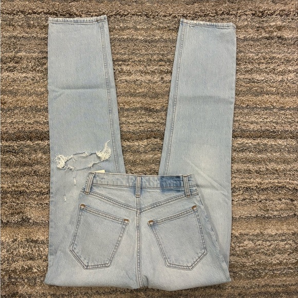 Abercrombie Curve Love Ultra High Rise 90’s Straight Jeans Sz 25L | Abercrombie - Picture 8 of 14